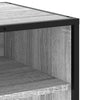 TV-taso harmaa Sonoma 120,5x40x46 cm tekninen puu ja metalli