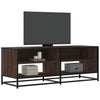 Ruskea tammi tv-taso Mibela 120,5x40x46cm (puinen ja metalli)