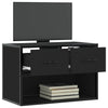 TV-taso musta 60x31x39,5 cm tekninen puu ja metalli