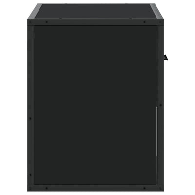 TV-taso musta 60x31x39,5 cm tekninen puu ja metalli