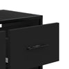 TV-taso musta 60x31x39,5 cm tekninen puu ja metalli