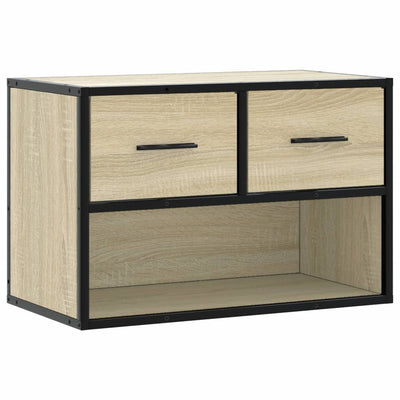 TV-taso Sonoma-tammi 60x31x39,5 cm tekninen puu ja metalli