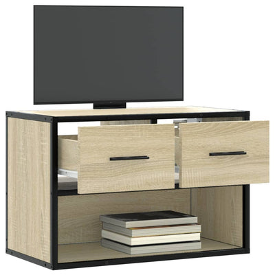 TV-taso Sonoma-tammi 60x31x39,5 cm tekninen puu ja metalli