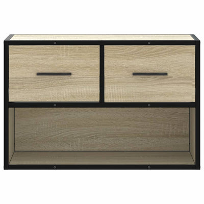 TV-taso Sonoma-tammi 60x31x39,5 cm tekninen puu ja metalli