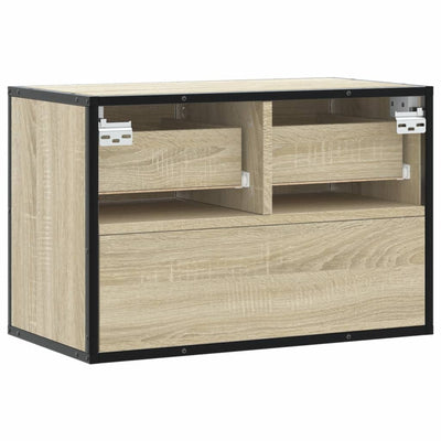 TV-taso Sonoma-tammi 60x31x39,5 cm tekninen puu ja metalli