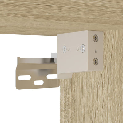 TV-taso Sonoma-tammi 60x31x39,5 cm tekninen puu ja metalli