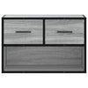 TV-taso harmaa Sonoma 60x31x39,5 cm tekninen puu ja metalli