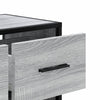 TV-taso harmaa Sonoma 60x31x39,5 cm tekninen puu ja metalli