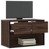 TV-taso ruskea tammi 60x31x39,5 cm tekninen puu ja metalli