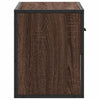 TV-taso ruskea tammi 60x31x39,5 cm tekninen puu ja metalli