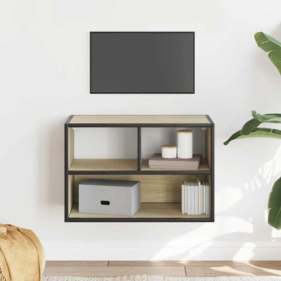 TV-taso Sonoma-tammi 60x31x39,5 cm tekninen puu ja metalli