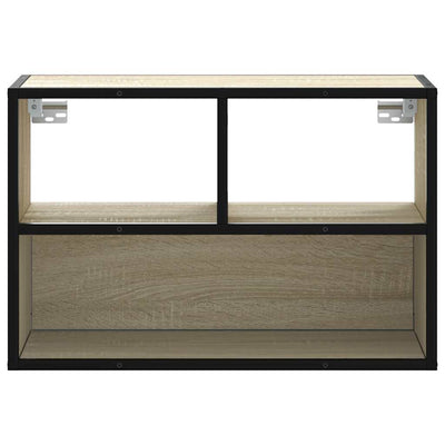 TV-taso Sonoma-tammi 60x31x39,5 cm tekninen puu ja metalli