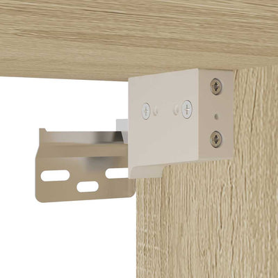 TV-taso Sonoma-tammi 60x31x39,5 cm tekninen puu ja metalli
