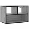 TV-taso harmaa Sonoma 60x31x39,5 cm tekninen puu ja metalli