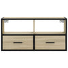 TV-taso Sonoma-tammi 80x31x39,5 cm tekninen puu ja metalli