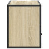 TV-taso Sonoma-tammi 80x31x39,5 cm tekninen puu ja metalli