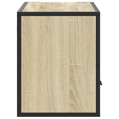 TV-taso Sonoma-tammi 80x31x39,5 cm tekninen puu ja metalli