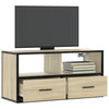 TV-taso Sonoma-tammi 80x31x39,5 cm tekninen puu ja metalli