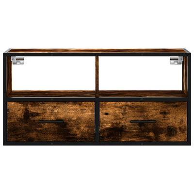 TV-taso savutammi 80x31x39,5 cm tekninen puu ja metalli