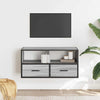 TV-taso harmaa Sonoma 80x31x39,5 cm tekninen puu ja metalli