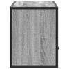 TV-taso harmaa Sonoma 80x31x39,5 cm tekninen puu ja metalli