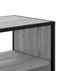 TV-taso harmaa Sonoma 80x31x39,5 cm tekninen puu ja metalli