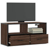 TV-taso ruskea tammi 80x31x39,5 cm tekninen puu ja metalli