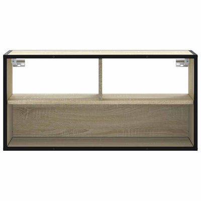 TV-taso Sonoma-tammi 80x31x39,5 cm tekninen puu ja metalli