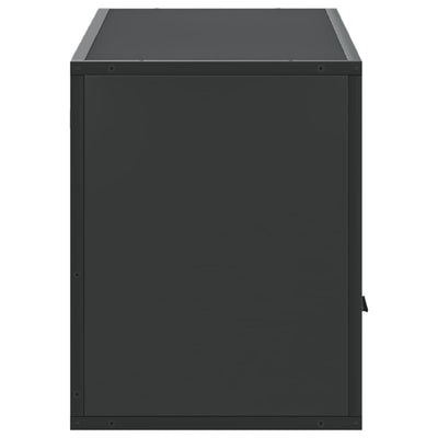 TV-taso musta 100x31x39,5 cm tekninen puu ja metalli