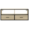 TV-taso Sonoma-tammi 100x31x39,5 cm tekninen puu ja metalli