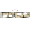 TV-taso Sonoma-tammi 100x31x39,5 cm tekninen puu ja metalli