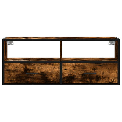 TV-taso savutammi 100x31x39,5 cm tekninen puu ja metalli