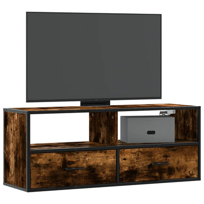 TV-taso savutammi 100x31x39,5 cm tekninen puu ja metalli