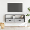 TV-taso harmaa Sonoma 100x31x39,5 cm tekninen puu ja metalli