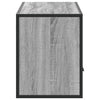 TV-taso harmaa Sonoma 100x31x39,5 cm tekninen puu ja metalli