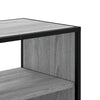 TV-taso harmaa Sonoma 100x31x39,5 cm tekninen puu ja metalli