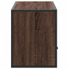 TV-taso ruskea tammi 100x31x39,5 cm tekninen puu ja metalli