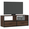 TV-taso ruskea tammi 100x31x39,5 cm tekninen puu ja metalli
