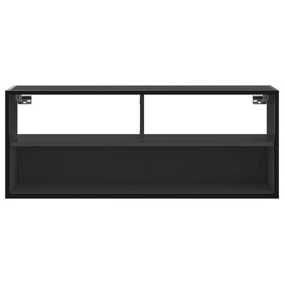 TV-taso musta 100x31x39,5 cm tekninen puu ja metalli