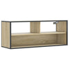 TV-taso Sonoma-tammi 100x31x39,5 cm tekninen puu ja metalli