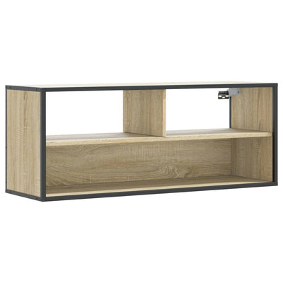 TV-taso Sonoma-tammi 100x31x39,5 cm tekninen puu ja metalli