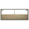 TV-taso Sonoma-tammi 100x31x39,5 cm tekninen puu ja metalli