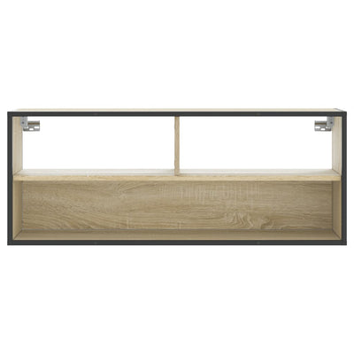 TV-taso Sonoma-tammi 100x31x39,5 cm tekninen puu ja metalli