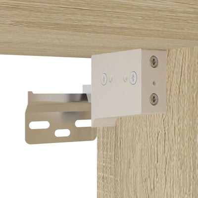 TV-taso Sonoma-tammi 100x31x39,5 cm tekninen puu ja metalli