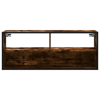 TV-taso savutammi 100x31x39,5 cm tekninen puu ja metalli