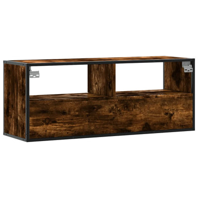 TV-taso savutammi 100x31x39,5 cm tekninen puu ja metalli