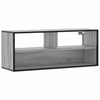 TV-taso harmaa Sonoma 100x31x39,5 cm tekninen puu ja metalli