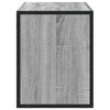 TV-taso harmaa Sonoma 100x31x39,5 cm tekninen puu ja metalli