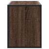 TV-taso ruskea tammi 100x31x39,5 cm tekninen puu ja metalli