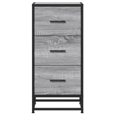 Senkki harmaa Sonoma 35,5x35x76 cm tekninen puu ja metalli